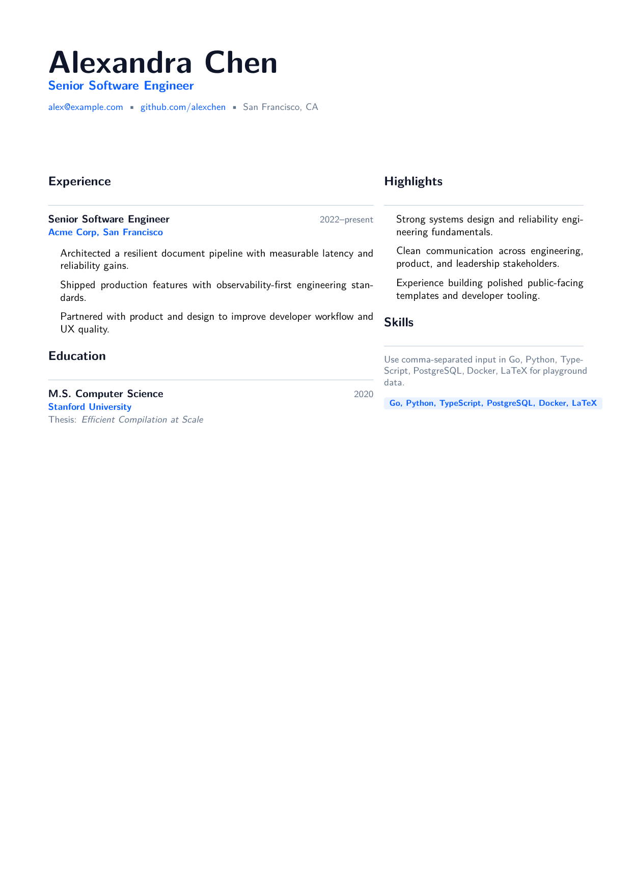 Premium Executive CV